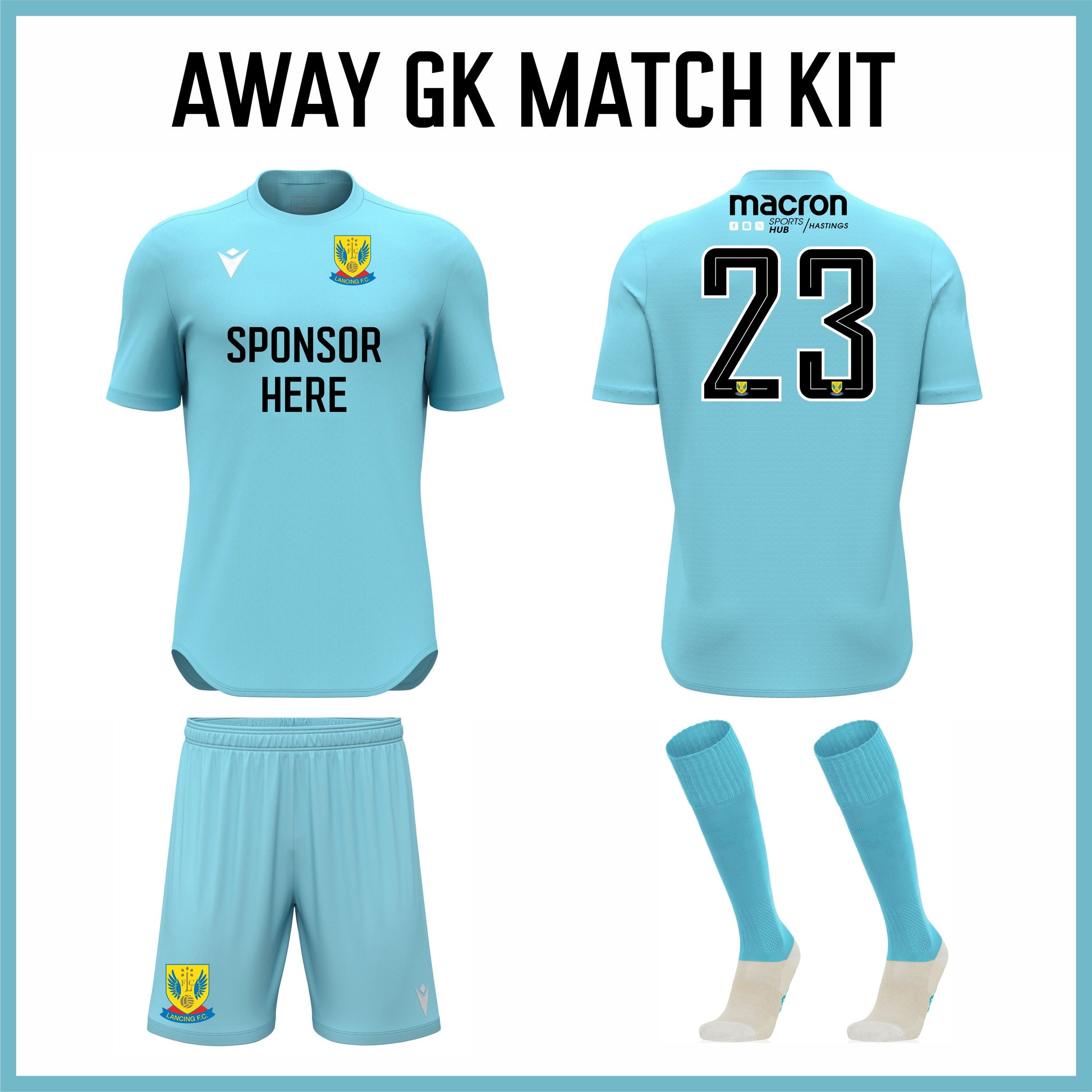 LANCING FC SNR AWAY GK YOUTH MATCH KIT